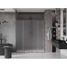 Mexen Velar Duo porta doccia scorrevole 200 cm, brina, grigio canna di fucile spazzolato - 871-200-000-32-66