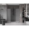 Mexen Velar Duo 180 cm sliding shower door, frosted, brushed gun gray - 871-180-000-32-66