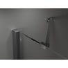 Mexen Velar Duo Schiebetür für Dusche 170 cm, matt, gebürstet Gun Gray - 871-170-000-32-66