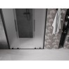 Mexen Velar Duo drzwi prysznicowe rozsuwane 150 cm, szron, czarne - 871-150-000-32-70