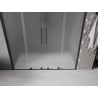 Mexen Velar Duo drzwi prysznicowe rozsuwane 200 cm, szron, czarne - 871-200-000-32-70