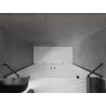 Mexen Velar Duo drzwi prysznicowe rozsuwane 200 cm, szron, czarne - 871-200-000-32-70