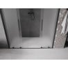 Mexen Velar Duo drzwi prysznicowe rozsuwane 170 cm, szron, czarne - 871-170-000-32-70