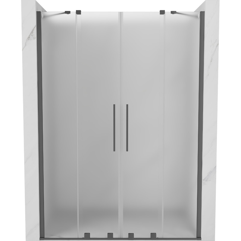 Mexen Velar Duo lükandustega duššiuks 140 cm, härmatis, püssimetall - 871-140-000-32-95
