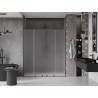 Mexen Velar Duo lükandduššide uksed 180 cm, härmatis, must metall - 871-180-000-32-95