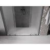 Mexen Velar Duo drzwi prysznicowe rozsuwane 180 cm, szron, gun metal - 871-180-000-32-95
