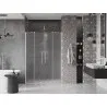 Mexen Velar Duo porte de douche coulissante 150 cm, givré, nickel brossé - 871-150-000-32-97