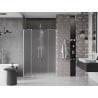Mexen Velar Duo sliding shower door 150 cm, frosted, brushed nickel - 871-150-000-32-97
