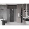 Mexen Velar Duo drzwi prysznicowe rozsuwane 150 cm, szron, nikiel szczotkowany - 871-150-000-32-97