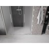 Mexen Velar Duo drzwi prysznicowe rozsuwane 140 cm, szron, nikiel szczotkowany - 871-140-000-32-97