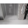 Mexen Velar Duo drzwi prysznicowe rozsuwane 160 cm, szron, nikiel szczotkowany - 871-160-000-32-97