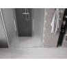 Mexen Velar Duo sliding shower door 150 cm, frosted, brushed nickel - 871-150-000-32-97