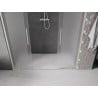 Mexen Velar Duo 180 cm Sliding Shower Door, Frosted, Brushed Nickel - 871-180-000-32-97