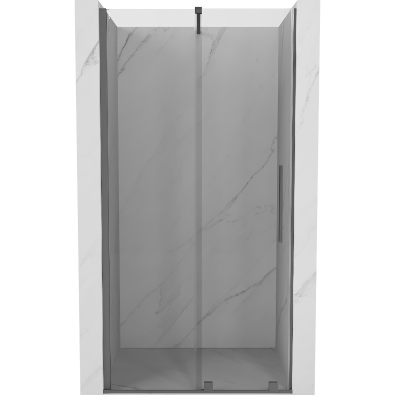 Mexen Velar liuguksed dušiuks 100 cm, läbipaistev, gun metal - 871-100-000-01-95