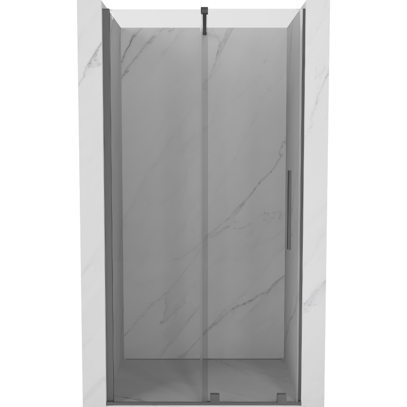 Mexen Velar Schiebetür 100 cm, transparent, Gun Metal - 871-100-000-01-95