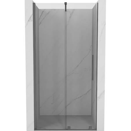 Mexen Velar liuguksed dušiuks 100 cm, läbipaistev, gun metal - 871-100-000-01-95