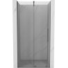 Mexen Velar Schiebetüren für Dusche 120 cm, transparent, Gun Metal - 871-120-000-01-95