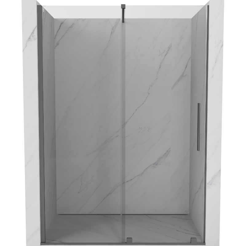 Mexen Velar porte de douche coulissante 130 cm, transparent, métallique - 871-130-000-01-95