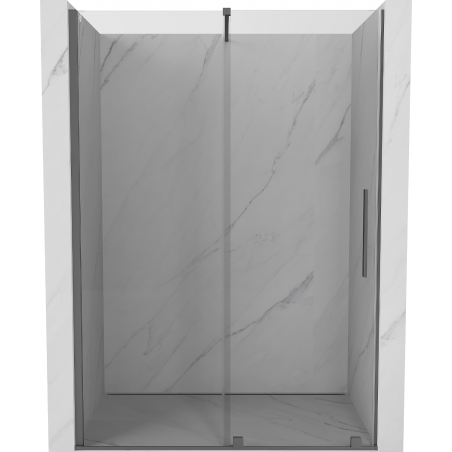Mexen Velar drzwi prysznicowe rozsuwane 140 cm, transparent, gun metal - 871-140-000-01-95