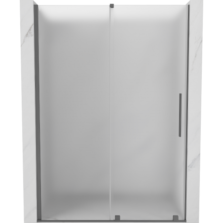 Mexen Velar schuifdouchedeur 130 cm, matglas, gunmetal - 871-130-000-31-95