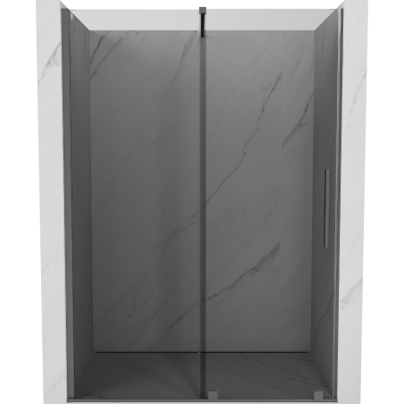 Mexen Velar drzwi prysznicowe rozsuwane 140 cm, grafit, gun metal - 871-140-000-41-95