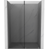 Mexen Velar sliding shower door 130 cm, graphite, gun metal - 871-130-000-41-95