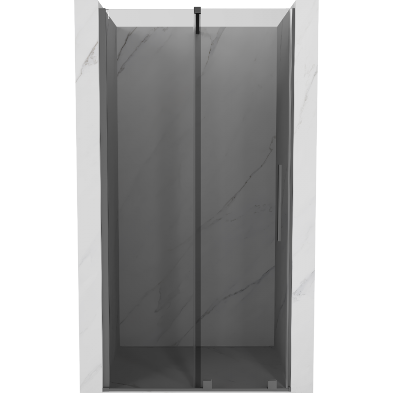 Mexen Velar Schiebeduschtür 100 cm, Graphit, Gun Metal - 871-100-000-41-95