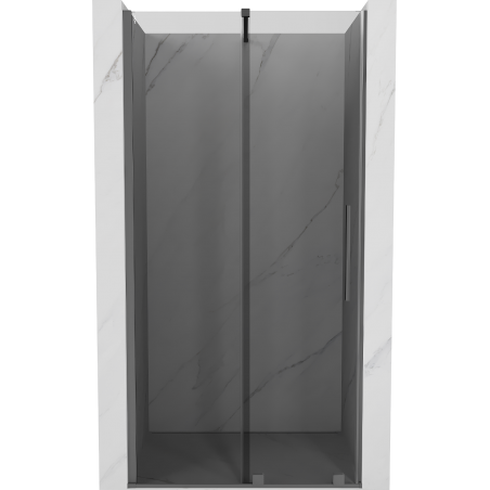 Mexen Velar Schiebetür-Duschabtrennung 90 cm, Graphit, Gunmetal - 871-090-000-41-95