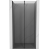 Mexen Velar sliding shower door 90 cm, graphite, brushed gun gray - 871-090-000-41-66