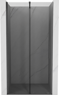 Mexen Velar sliding shower doors 90 cm, graphite, brushed gun gray - 871-090-000-41-66