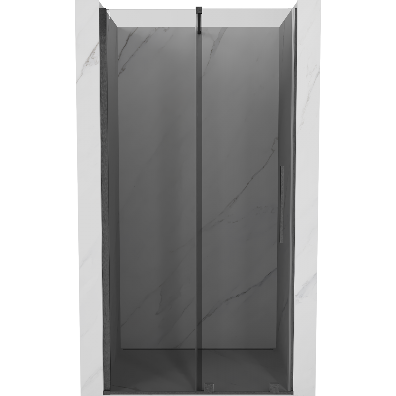 Mexen Velar porte de douche coulissante 120 cm, graphite, gris pistolet brossé - 871-120-000-41-66