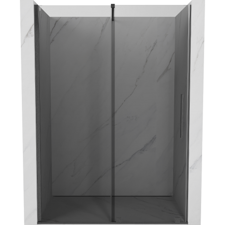 Mexen Velar lükand dušiuksed 140 cm, grafiit, reljeefne harjatud hall - 871-140-000-41-66