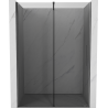 Mexen Velar porte de douche coulissante 160 cm, graphite, gris canon brossé - 871-160-000-41-66