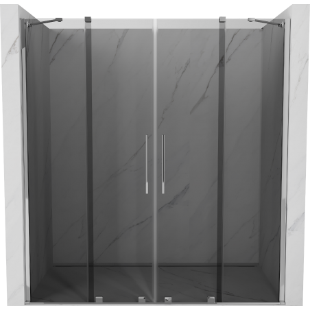 Mexen Velar Duo portes de douche coulissantes 180 cm, graphite, chrome - 871-180-000-42-01