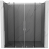 Mexen Velar Duo sliding shower doors 180 cm, graphite, chrome - 871-180-000-42-01