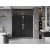 Mexen Velar Duo sliding shower doors 180 cm, graphite, white - 871-180-000-42-20