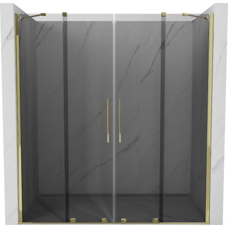 Mexen Velar Duo porte de douche coulissante 170 cm, graphite, or - 871-170-000-42-50