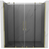 Mexen Velar Duo sliding shower door 170 cm, graphite, gold - 871-170-000-42-50