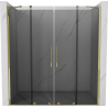 Mexen Velar Duo schuifdouchedeuren 200 cm, grafiet, goud - 871-200-000-42-50