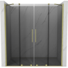 Mexen Velar Duo porte doccia scorrevoli 170 cm, grafite, dorato spazzolato - 871-170-000-42-55