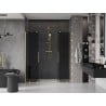 Mexen Velar Duo drzwi prysznicowe rozsuwane 180 cm, grafit, złote szczotkowane - 871-180-000-42-55