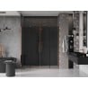 Mexen Velar Duo 180 cm Sliding Shower Door, Graphite, Rose Gold - 871-180-000-42-60