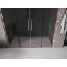 Mexen Velar Duo sliding shower doors 180 cm, graphite, brushed copper - 871-180-000-42-65