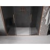 Mexen Velar Duo drzwi prysznicowe rozsuwane 180 cm, grafit, miedź szczotkowana - 871-180-000-42-65