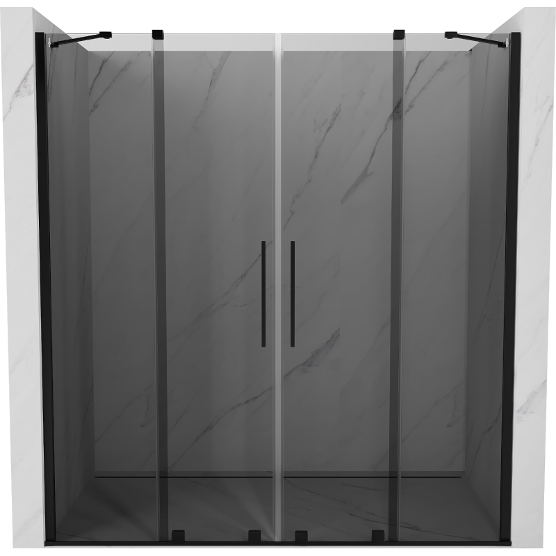 Mexen Velar Duo porte de douche coulissante 170 cm, graphite, noir - 871-170-000-42-70
