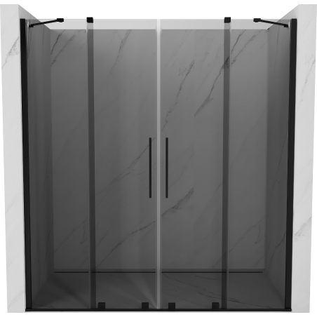 Mexen Velar Duo porte doccia scorrevoli 170 cm, grafite, nero - 871-170-000-42-70