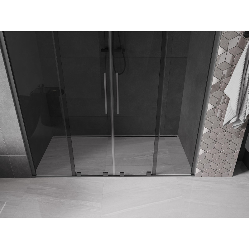 Mexen Velar Duo liuguksega dušiuksed 200 cm, grafiit, gunmetal - 871-200-000-42-95