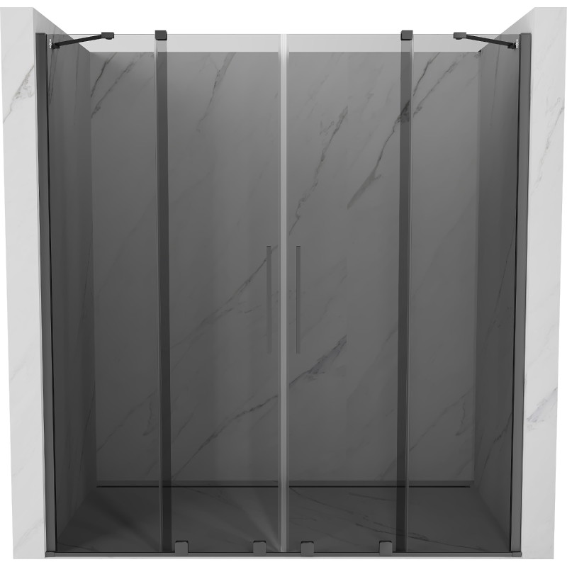Mexen Velar Duo liuguksega dušiuksed 200 cm, grafiit, gunmetal - 871-200-000-42-95