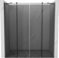 Mexen Velar Duo puertas de ducha correderas 180 cm, grafito, metal de arma - 871-180-000-42-95