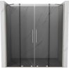 Mexen Velar Duo porta doccia scorrevole 180 cm, grafite, nichel spazzolato - 871-180-000-42-97